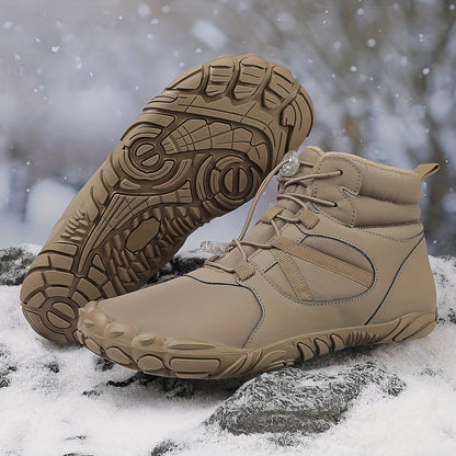 Winter Snow Boots - Warm, Fleece-Lined, Anti-Slip with Adjustable Buckle for Men & Women