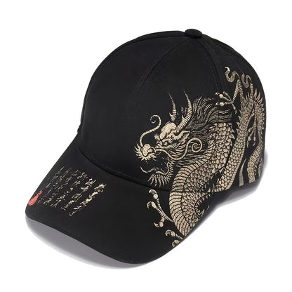 1pc Stylish Dragon-Embossed Baseball Cap - Breathable Summer Wear - Unisex, Perfect for Casual Outings & Gifts