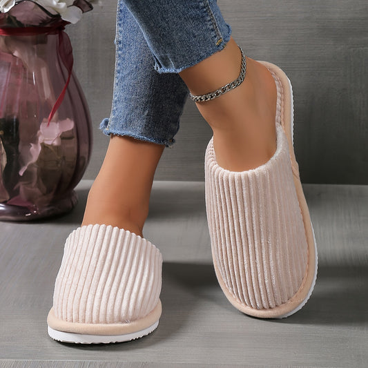 CozySoft Plush Slippers - Ultra Warm, Soft Sole, Closed Toe, Fuzzy Lined, Indoor Shoes for Cold Winter Days - Perfect for Lounging Around the House