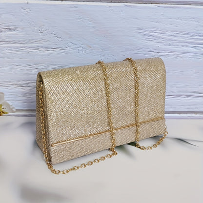 Clutch Bag Evening Party Bag, Glitter Small Purse With Detachable Chain Strap, Any Prom Clutch Wallet ! For Carnaval Use