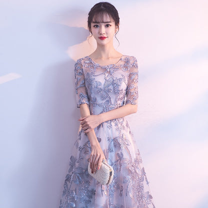 VAKKV Toast Dress Bride  Summer New Wedding Cheongsam Dress Chinese Style Dress Red Slimming Engagement Evening Dress for Women