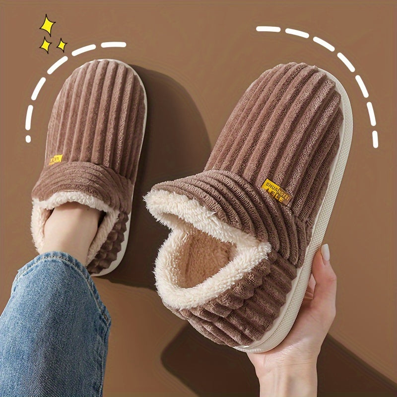 Cozy Slippers for Women - Soft, Plush Lined, Non-Slip, Closed Toe, Warm, and Comfortable Shoes for Mom and Pregnancy - Perfect for Bedroom, Indoor, and Cold Winter Days