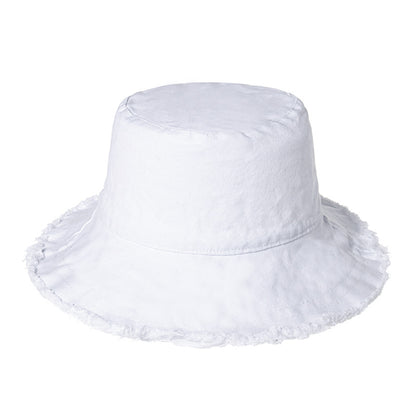 Foldable Cotton Sun Hat with Wide Brim: UV Protection, Comfort & Style - Unisex, Portable Streetwear Essential