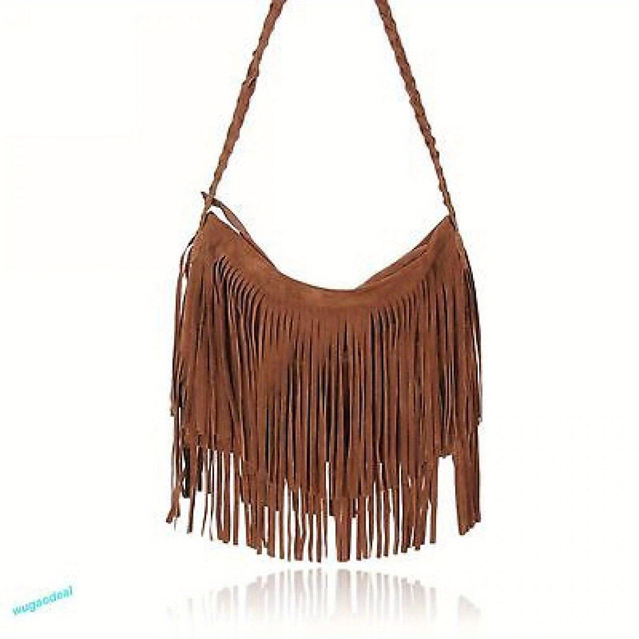 Luxurious Suede Tassel Handbag - Spacious Interior, Adjustable Shoulder Strap, Elegant Messenger Design - Perfect for Fashion-Conscious Women and Girls