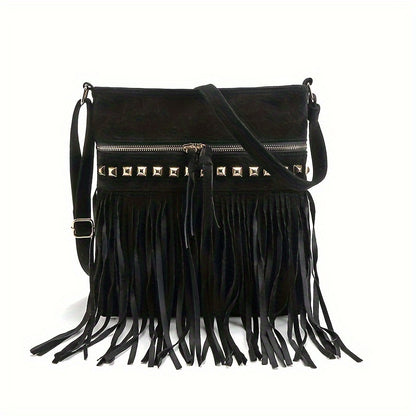 [Fast Arrival] Stylish Retro Tassel Messenger Bag - Bohemian Shoulder Bag for Women with Wallet