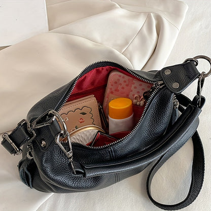 Stylish Crossbody Handbag - Zipped Fashion Shoulder Bag with Adjustable Strap for Women, Perfect for Daily Use and Travel