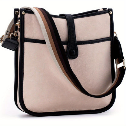 Classic Adjustable Shoulder Strap Tote Bag - Spacious Crossbody Design for Daily Commute, Comfortable and Stylish for Women