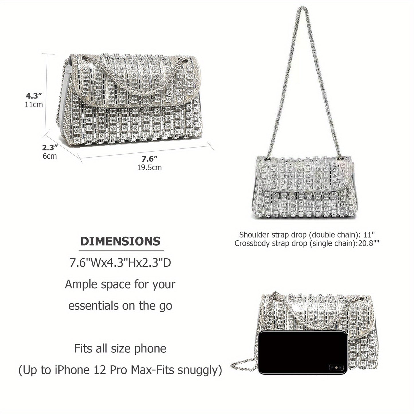 [Fast Arrival] Mini Chic Shoulder Bag - Elegant Small Chain Evening Clutch Handbag for Women - Stylish, Compact, and Versatile Accessory for Any Occasion