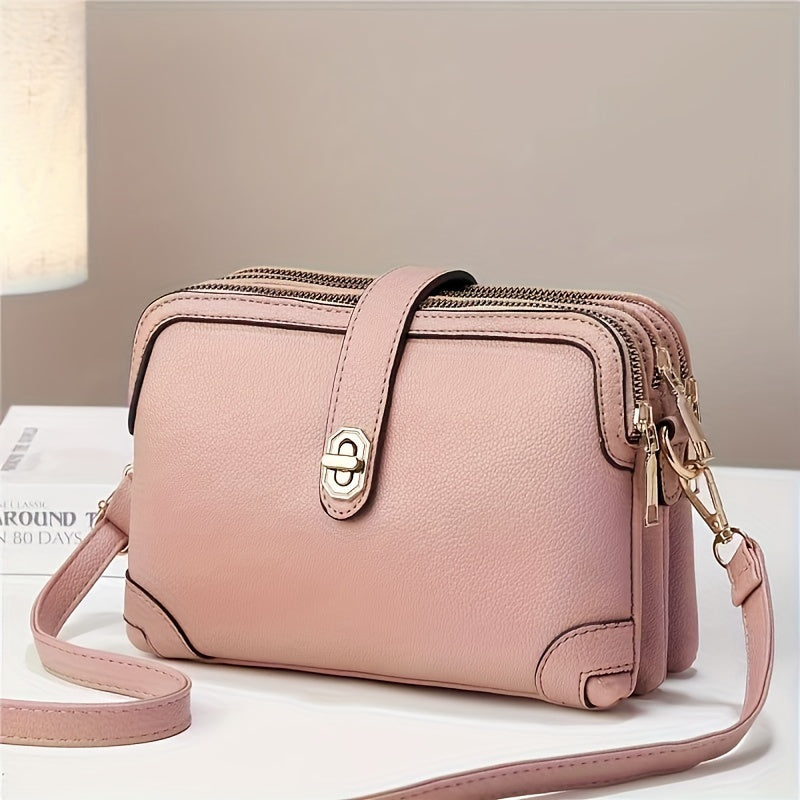 Stylish Mini Crossbody Handbag for Women - Multiple Compartments, Fashion Cell Phone Purse, Adjustable Shoulder Strap, Ideal for Daily Use, Travel, and Outdoor Activities - Ladies' Perfect Accessory