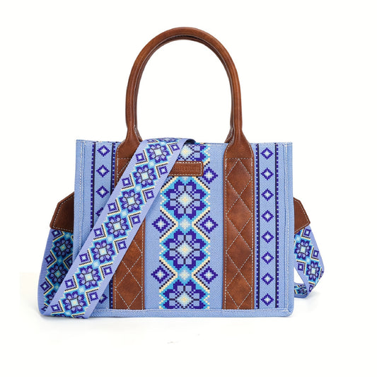 Tote Bag Western Shoulder Purses for Women, Boho Aztec Satchel Handbags