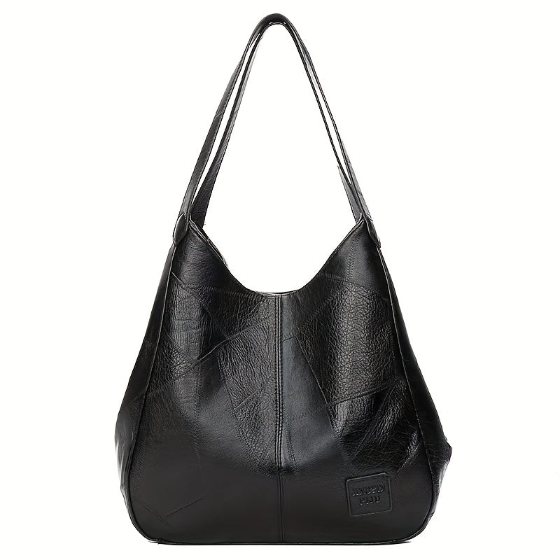 [Fast Arrival] Luxurious Women's Top Handle PU Leather Tote - Spacious Commuter Bag for Work Travel with Large Capacity and Stylish Satchel Design - Durable and Versatile Handbag for Daily Use