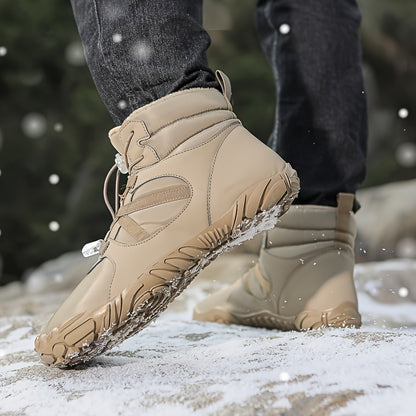 Winter Snow Boots - Warm, Fleece-Lined, Anti-Slip with Adjustable Buckle for Men & Women