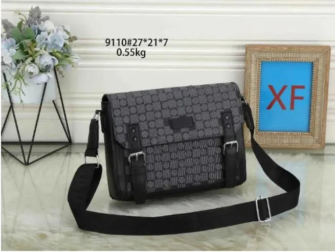 Fashion Bags Luxury Designer Men Leather TRIO Messenger Bags School Bags Classic Student Bucket Printed Embossed Flowers with Letter Tag bags