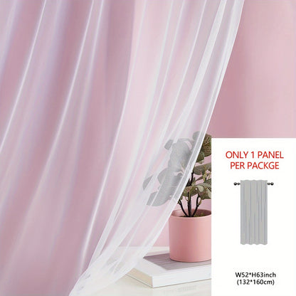 1panel One-layer Cloth One-layer Yarn Blackout Curtains, Modern Simple Style Decorative Curtains, Suitable For Living Room Bedroom Balcony Floating Window Partition Noise Reduction Romantic Curtains Home Decor