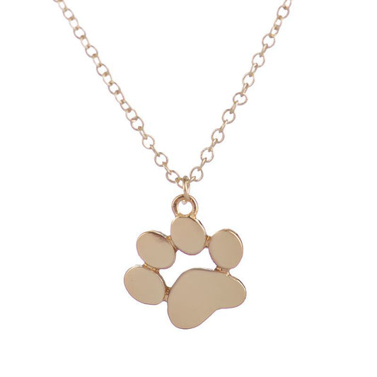 vakkv HOTan and NEWn Popular Cute Animal Cat's Paw Foot Necklace High Quality Copper Chain Alloy Pendant Footprints Necklace Factory Wholesale