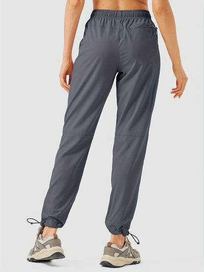 Water-Resistant Quick-Dry Cargo Joggers for Women - Lightweight, Breathable, and Comfortable Hiking Pants with Multiple Pockets - Ideal for Camping, Outdoor Activities, and Travel