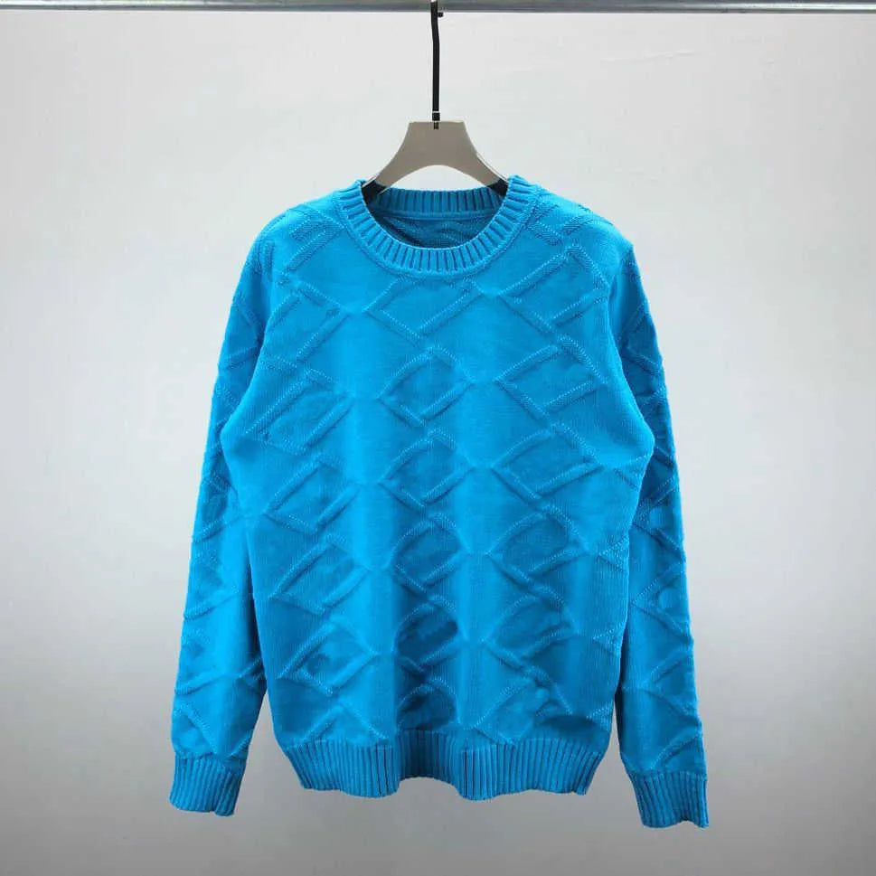 High version wool sweater designer hoodie f jacquard long sleeved t shirt mens knitted sweaters winter warm sweatshirt men women pullover coat