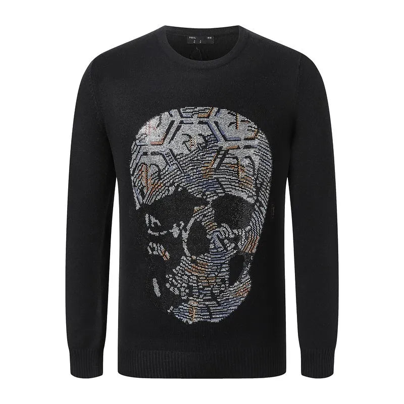 Rhinestone Plein Philipps Loose Designer men women hoodies hoody pullover sweatshirts loose long sleeve jumper men's PP Skull sweaters Tops clothing with printing