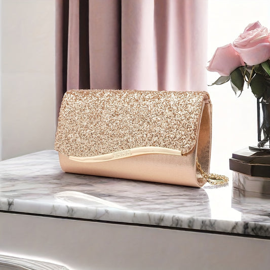 Luxurious Crystal Clutch Bag - Sophisticated Evening Purse with Dazzling Sparkling Crystal Embellishments, Stylish Handbag for Perfect Prom Nights, Formal Gatherings, Weddings, and Chic Party Celebrations - Bridal Party Essential and Elegant Accessory