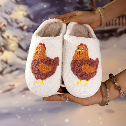 Cozy Kawaii Cartoon Fluffy Slippers - Soft, Plush Lined, Non-Slip, Mute, and Comfortable Shoes for Bedroom and Home - Perfect for Cold Winter Nights and Relaxation