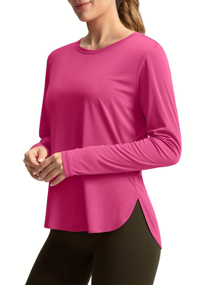 Women's Sun Shirts UPF 50+ Long Sleeve UV Protection Shirt Lightweight Quick Dry Workout Hiking Tops For Women