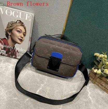 Fashion Mens print Shoulder Bags Man Genuine Leather Briefcases Bolsas Messenger Bag Wedding Dress business Crossbody Bag Handbags