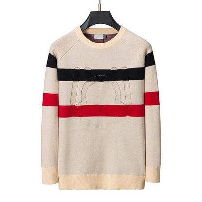 Mens Sweaters Fashion Men's Casual Round Long Sleeve Sweater Men Women Letter Printing Sweaters#041