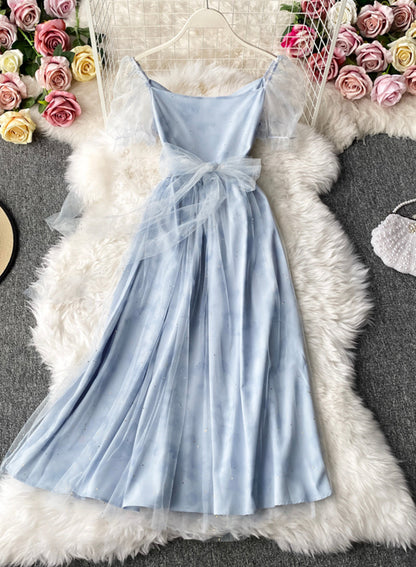 VAKKV Pink Tulle Short Dress Summer Dress P333