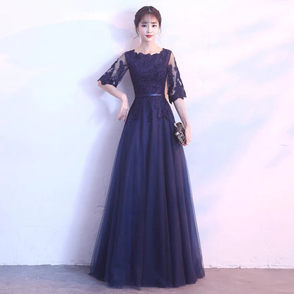 VSKKV Annual Party Evening Dress Women  Spring New Banquet Temperament Elegant Party Host Slim Long Dress