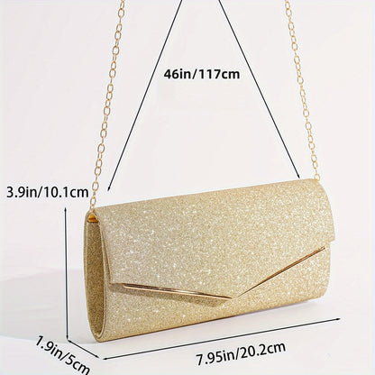 Elegant Evening Clutch/Wallet for Women - Durable, Magnetic, Versatile for Party & Occasion with Polyester Lining