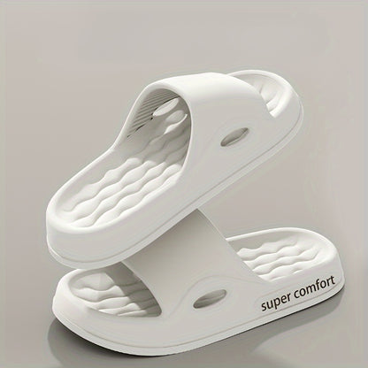 Comfortable Letter Design Slides - Soft, Breathable, Open-Toe, Casual Shoes for Indoor Home Use - Relaxing, Slip-Resistant, Easy to Wear