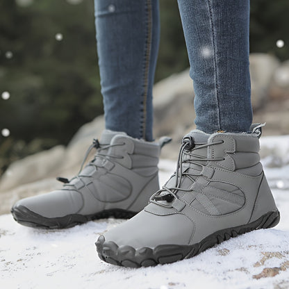 Winter Snow Boots - Warm, Fleece-Lined, Anti-Slip with Adjustable Buckle for Men & Women