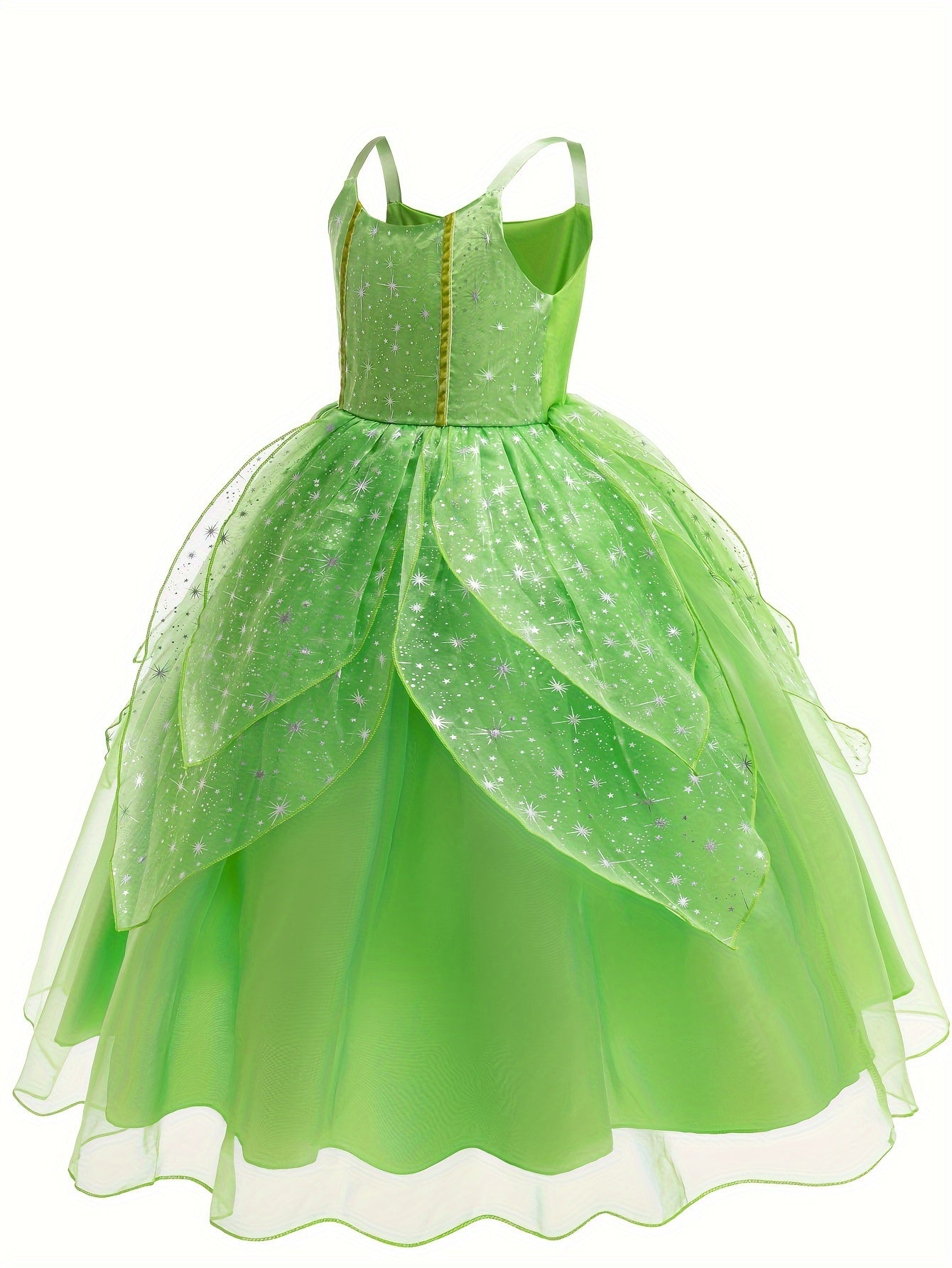 5-Piece Fairy Princess Dress Up Set: Tutu Dress, Wings, Magic Wand, Crown, and Earrings for Girls' Party Performance and Gift