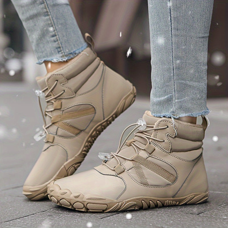 Winter Snow Boots - Warm, Fleece-Lined, Anti-Slip with Adjustable Buckle for Men & Women