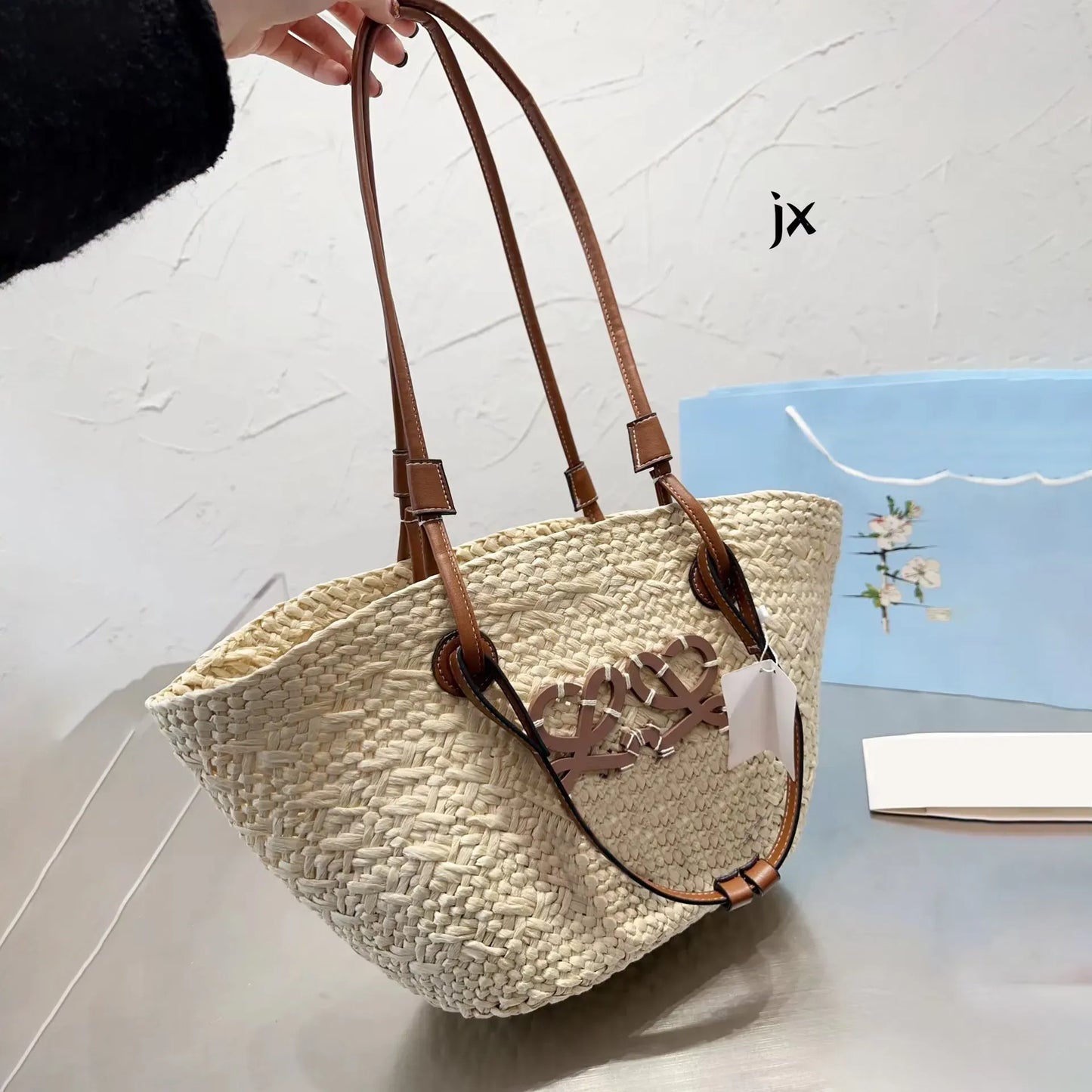 Anagram a5 tote fold Raffias Designer Beach 10a Straw Shopper Womens fashion weave lage mens Clutch summer Basket bag s handbag Crossbody Shoulder bags