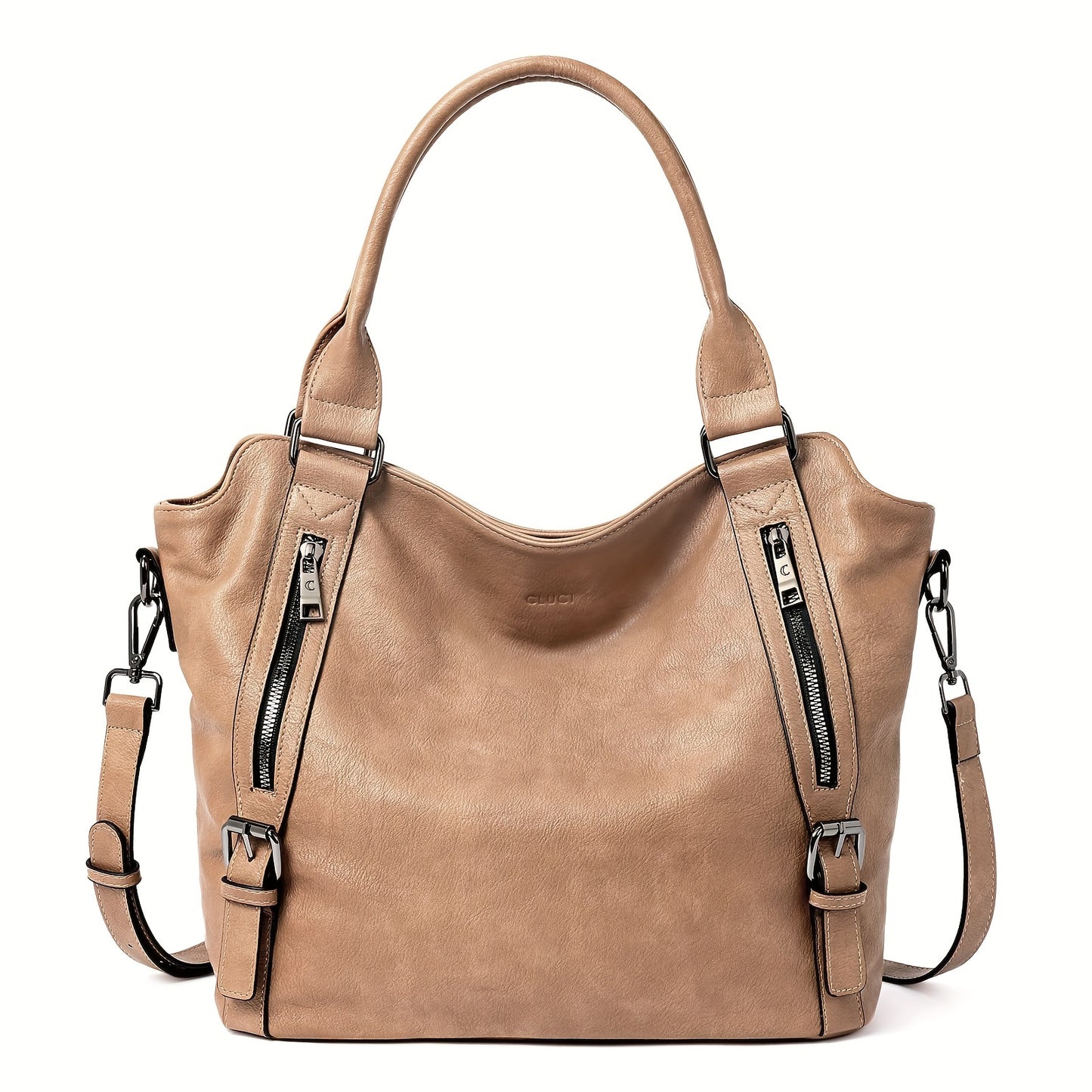 Luxurious Vegan Leather Hobo Handbag - Spacious, Stylish, and Cruelty-Free Large Ladies Shoulder Bag for Everyday Use