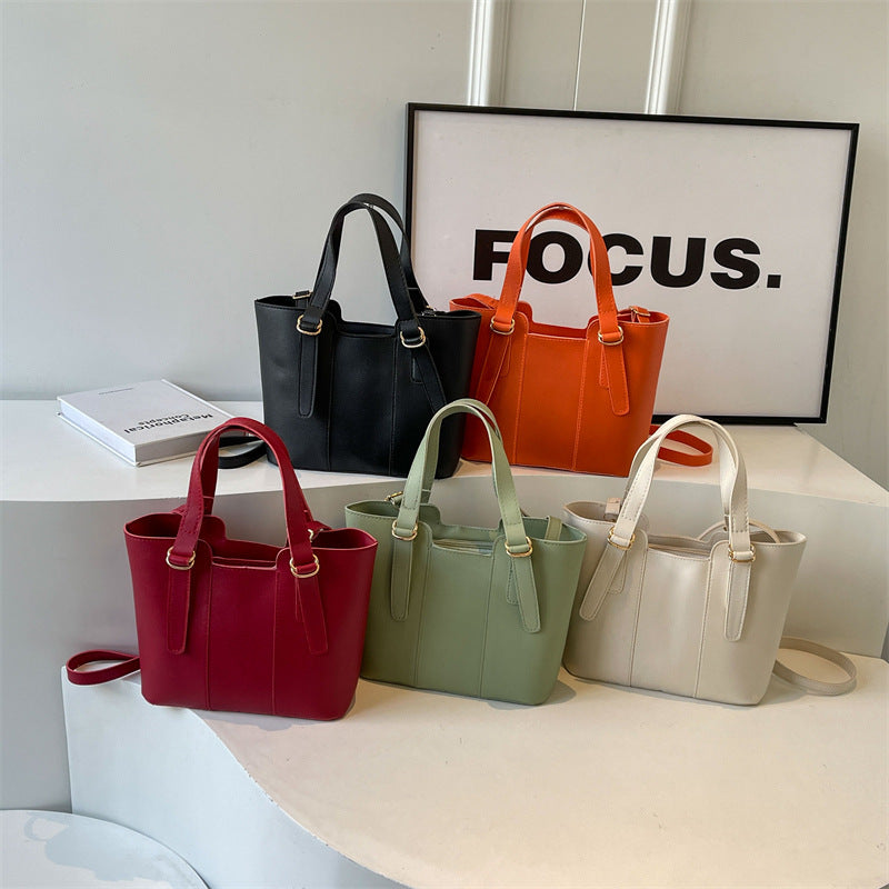 Fashion Simple Cross-Border Tote Bag Portable Women's Bag  New Bags Women's All-Match Shoulder Bag Women's Cross-Body Bag