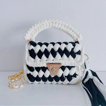 Xuan Ya Hand-Woven Women's Handbag Color Bag Women's Crossbody Chain Bag Cross-Border Handbag