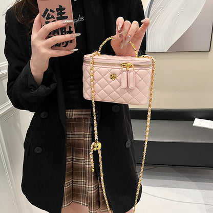 Korean Style Ins Chic Chanel-Style Bag Women's  Spring and Summer New Rhombus Chain Small Square Bag Messenger Bag