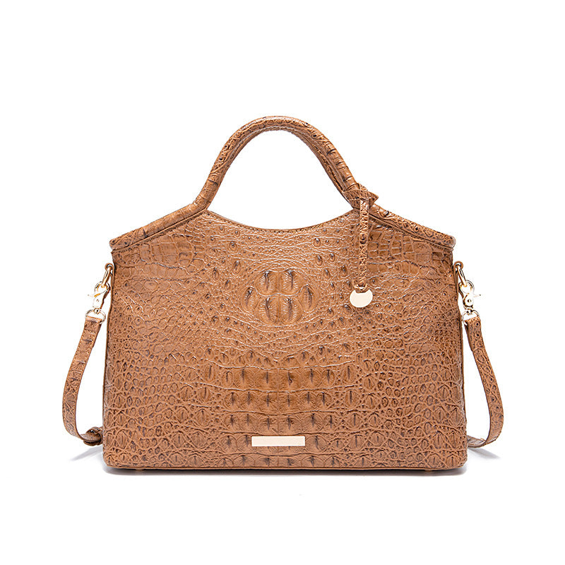 VAKKV New 2025 New  independent station portable messenger retro women's bag multi-color three-dimensional concave and convex crocodile pattern