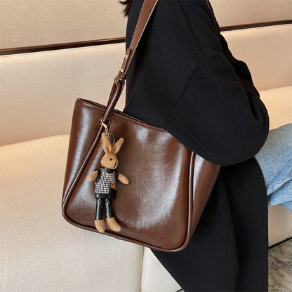 Women's Bag  New High-Grade Large Capacity Commuter Tote Simple All-Match Shoulder Underarm Bag Women's Bag