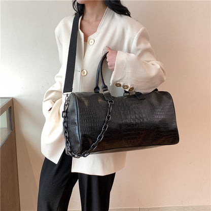 Cross-Border Women's Bag  New Fashionable Stylish Advanced Texture Trendy Simple Leisure Chain Portable Shoulder Messenger Bag