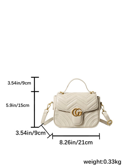 Love Maimeng One-Shoulder Crossboby Bag Women's New Simple Fashion Classic Style Diamond Chain Handbag Cross-Border