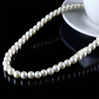 VAKKV Imitation Pearl Necklace Wholesale Artificial Simulated Pearl Necklace Two Yuan Store Supply Korean Jewelry Wholesale