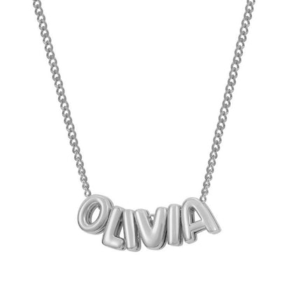 vakkv Factory Direct Sales  Hot Sale Name Necklace DIY Personality Formulation Stainless Steel English Letter Necklace Cross-Border