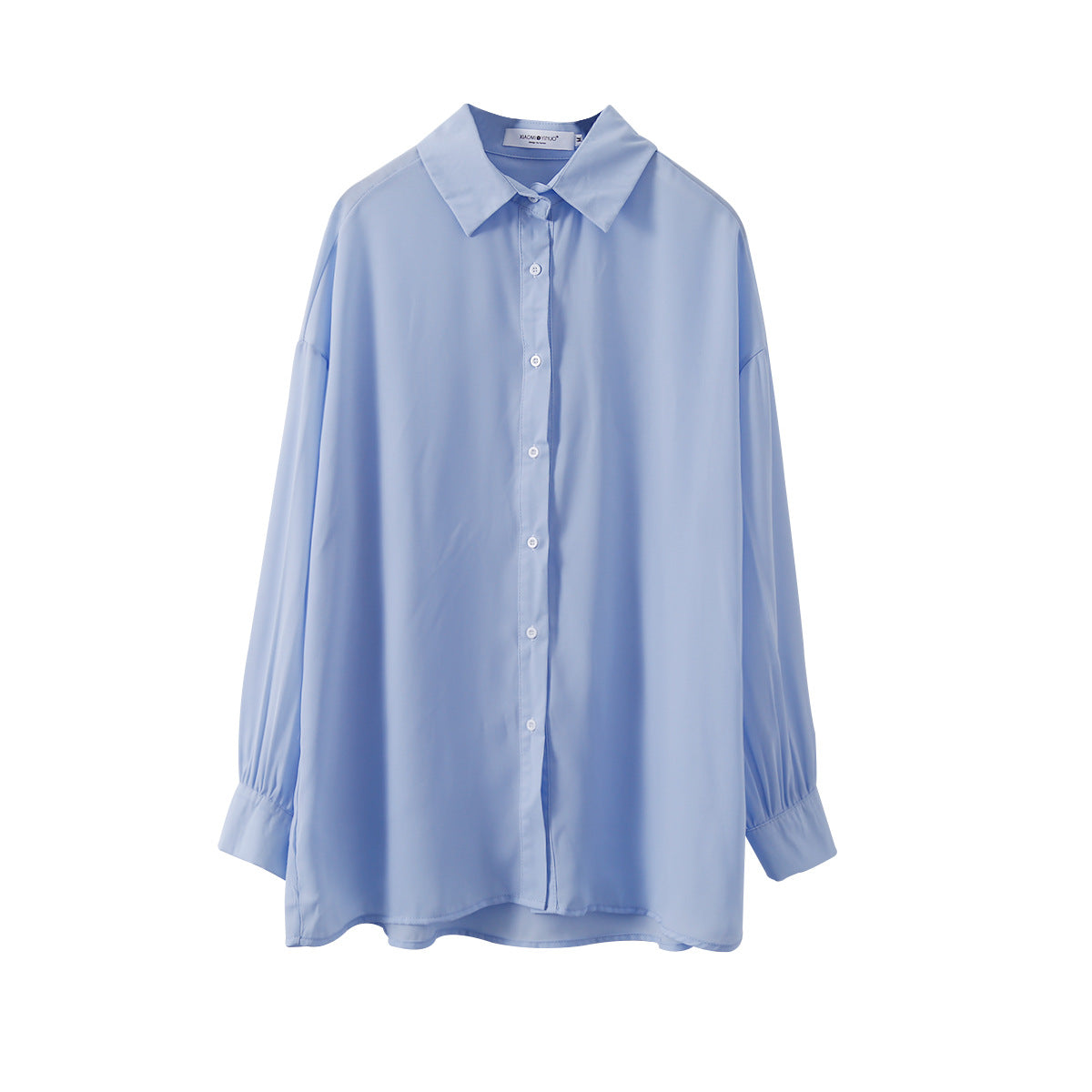 [Ovann] Yx9009 Chiffon Solid Color Shirt  Summer New Air Conditioning Shirt Loose Long Sleeve Sun Protection Shirt