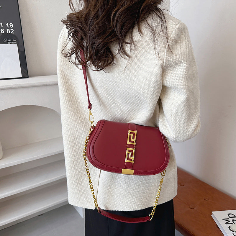 New Underarm Saddle Bag Women's Fashion All-Match Chain Bag Special Interest Light Luxury Commuter Shoulder Messenger Bag