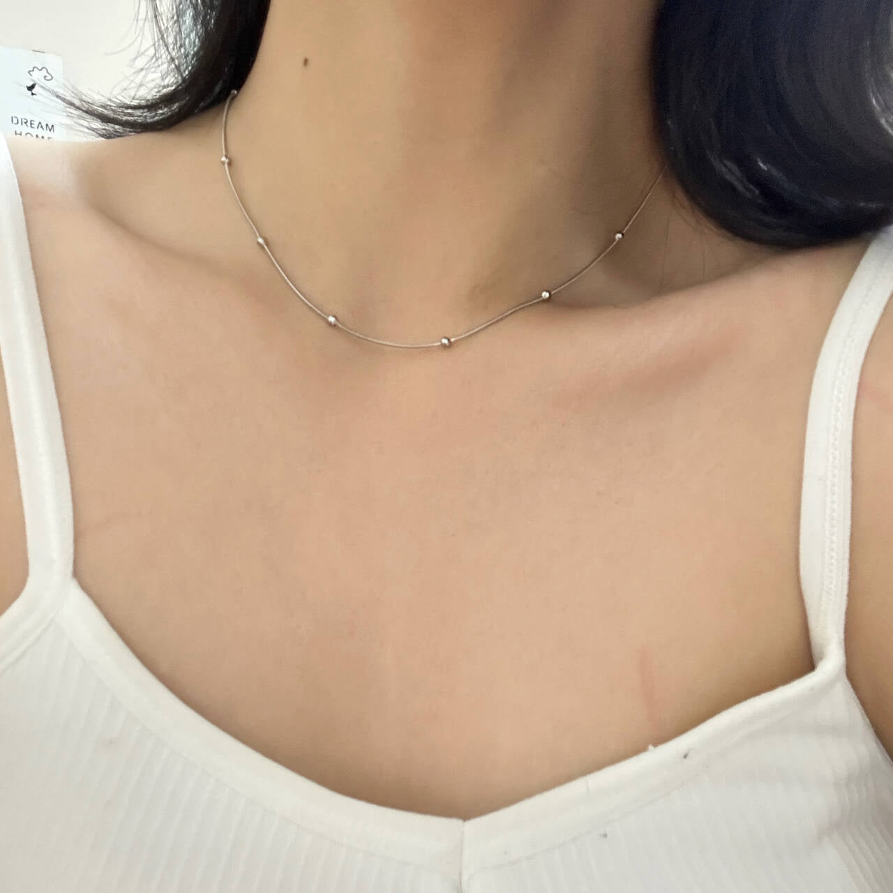 Minimalist Design Necklace Light Luxury Minority Bow High-Grade Clavicle Chain Female Necklace  New All-Matching Day