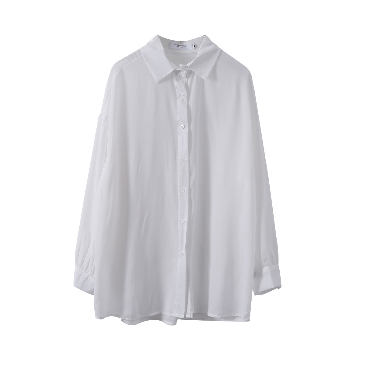 [Ovann] Yx9009 Chiffon Solid Color Shirt  Summer New Air Conditioning Shirt Loose Long Sleeve Sun Protection Shirt