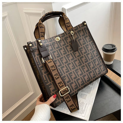 Retro Popular Women's Bags Autumn and Winter New Western Style Large Capacity Totes Bags Shoulder Bag Handbag Cross-Border Supply